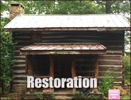 Historic Log Cabin Restoration  Turkey, North Carolina